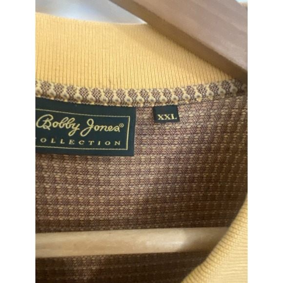 Bobby Jones Orange Designed Striped Golf Polo-Size 2XL-Lightweight 100% Cotton - Picture 5 of 11
